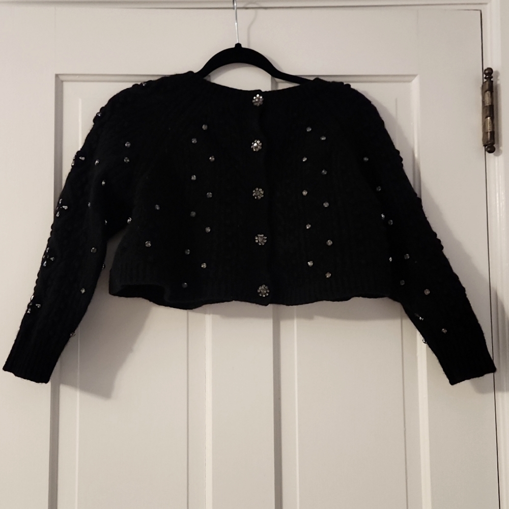 Crystal crop sweater by Bash